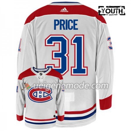 Kinder Eishockey Montreal Canadiens Trikot CAREY PRICE 31 Adidas Weiß Authentic